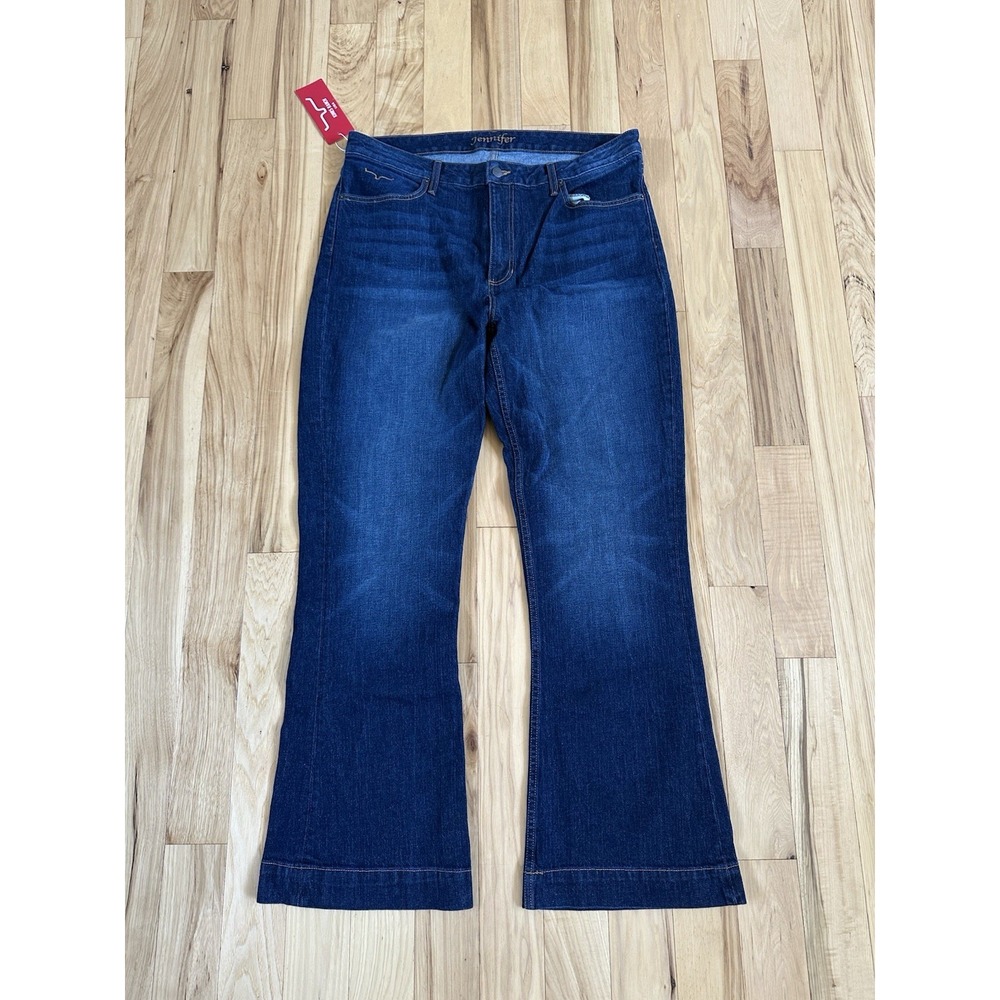 Kimes Ranch Jennifer Jeans Womens 18/32 Super Flare Leg High Rise USA NWT